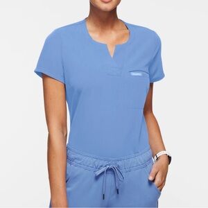 Women's 1-Pocket Tuck-In Top- Ceil Blue Large